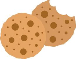ícone de cor plana de biscoitos vetor