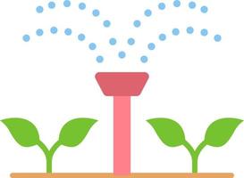 ícone de cor plana de irrigação vetor