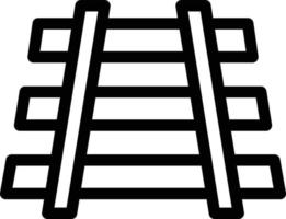 ilustração em vetor trilho ferroviário em um ícones de symbols.vector de qualidade background.premium para conceito e design gráfico.