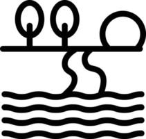 ilustração vetorial de cachoeira em um ícones de symbols.vector de qualidade background.premium para conceito e design gráfico. vetor