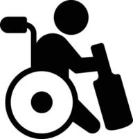 ilustração vetorial de grilo de cadeira de rodas em ícones de símbolos.vector de qualidade background.premium para conceito e design gráfico. vetor