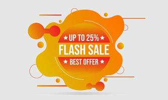 banner de venda flash para promoção de negócios vetor