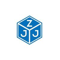 design de logotipo de carta zjj em fundo branco. conceito de logotipo de letra de iniciais criativas zjj. design de letra zjj. vetor