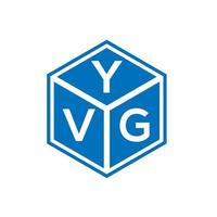 design de logotipo de carta yvg em fundo branco. conceito de logotipo de letra de iniciais criativas yvg. design de letra yvg. vetor