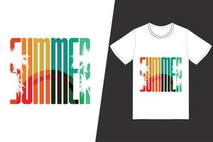 design de camiseta de verão. vetor de design de t-shirt de verão. para impressão de camisetas e outros usos.