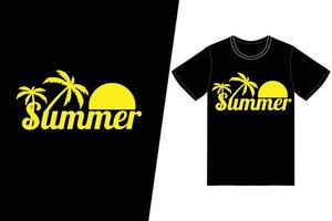 design de camiseta de verão. vetor de design de t-shirt de verão. para impressão de camisetas e outros usos.
