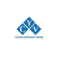 design de logotipo de carta ycv em fundo branco. conceito de logotipo de letra de iniciais criativas ycv. design de letra ycv. vetor