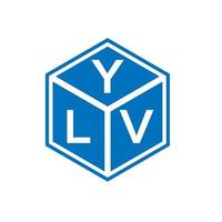 design de logotipo de carta ylv em fundo branco. conceito de logotipo de letra de iniciais criativas ylv. design de letra ylv. vetor