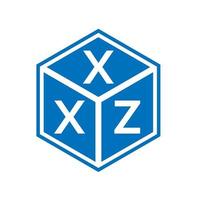 design de logotipo de carta xxz em fundo branco. xzz conceito de logotipo de letra de iniciais criativas. design de letra xxz. vetor