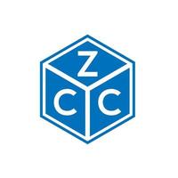 design de logotipo de carta zcc em fundo branco. conceito de logotipo de letra de iniciais criativas zcc. design de letra zcc. vetor