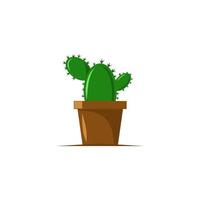 ilustração vetorial de planta em vaso. ícone de planta. apto para decoração de casa ou jardim. vetor