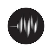 logotipo da onda sonora vetor