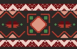 desenho de fundo tradicional geométrico oriental tribal padrão étnico para tapete, papel de parede, roupas, embrulho, batik, tecido, estilo de bordado de ilustração vetorial. vetor