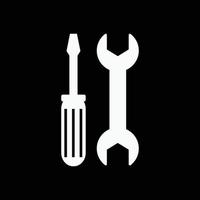 vetor de ícone de ferramentas mecânicas, ícone de chave de fenda