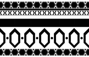 tribal preto e branco abstrato padrão geométrico étnico para ilustração de fundo ou wallpaper.vector para imprimir padrões de tecido, tapetes, camisas, fantasias, turbante, chapéus, cortinas. vetor