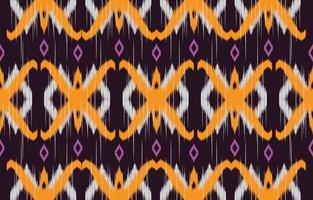 tecido ikat sem costura padrão geométrico étnico tradicional bordado style.design para fundo, tapete, tapete, sarongue, roupas, ilustração vetorial. vetor