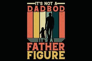 não é um corpo de pai, é uma figura paterna vetor