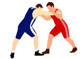 lutador de atleta em luta livre, duelo, luta. greco romano, estilo livre, luta livre clássica.