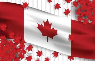 feliz dia do canadá fundo vetor