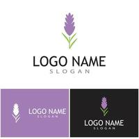 lavanda logotipo modelo vetor símbolo natureza