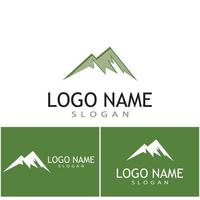 ícone da montanha logotipo modelo ilustração vetorial design vetor