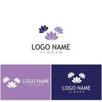 lavanda logotipo modelo vetor símbolo natureza