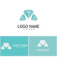 modelo de logotipo de diamante ilustração vetorial ícone design vetor