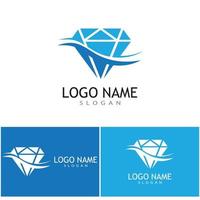 modelo de logotipo de diamante ilustração vetorial ícone design vetor