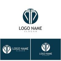 modelo de logotipo de diamante ilustração vetorial ícone design vetor