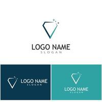 modelo de logotipo de diamante ilustração vetorial ícone design vetor