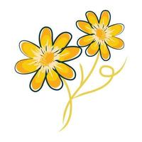 download de um ícone de design floral vetor