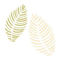 um ícone de design plano de ramo de folhas de plantas vetor