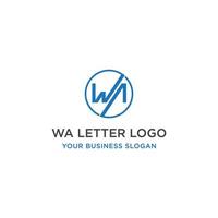 wa up vetor de design de logotipo