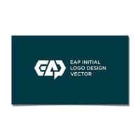 vetor de design de logotipo inicial eap