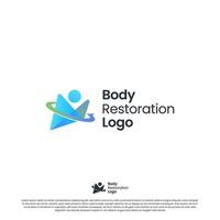 vetor de design de logotipo de restauração corporal