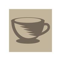 modelo de logotipo de xícara de café vetor