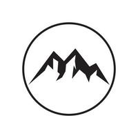 vetor de design de logotipo de ícone de montanha