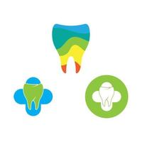 vetor de design de logotipo de cuidados com os dentes