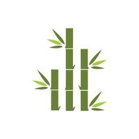 ícone de vetor de modelo de logotipo de bambu