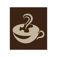 modelo de logotipo de xícara de café vetor