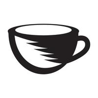 modelo de logotipo de xícara de café vetor