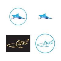 logotipo da ilustração do tubarão