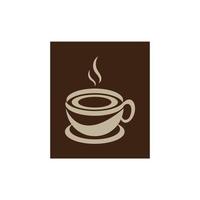 modelo de logotipo de xícara de café vetor