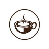 modelo de logotipo de xícara de café vetor