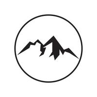 vetor de design de logotipo de ícone de montanha
