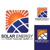 modelo de vetor de design de logotipo de energia solar