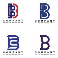 vetor de logotipo de letra b, logotipo de negócios de letra b, design de logotipo b criativo exclusivo moderno, ícone mínimo de vetor baseado inicial b.