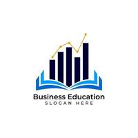 design de logotipo de educação empresarial vetor