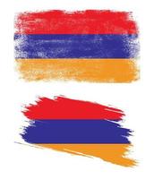bandeira da armênia em estilo grunge vetor