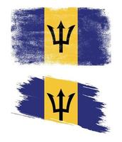 bandeira de barbados em estilo grunge vetor